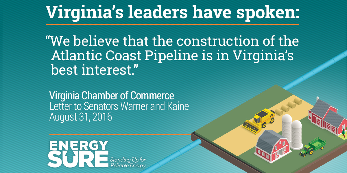 Chambers Of Commerce Submit Letter In Support Of Atlantic Coast Pipeline